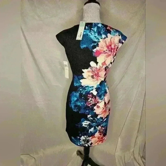 NWT London Times bodycon dress floral size 4 - Picture 2 of 3